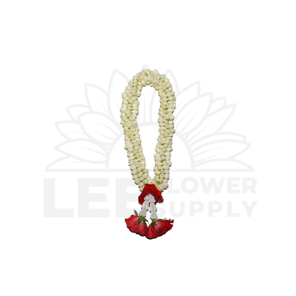 jasmine garland with rose f 23cm