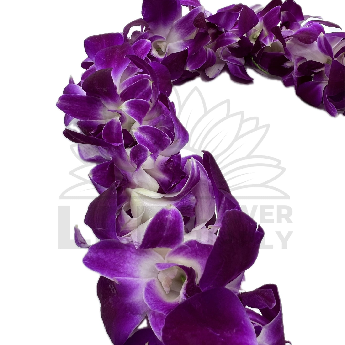 hawaii orchid garland purple petals