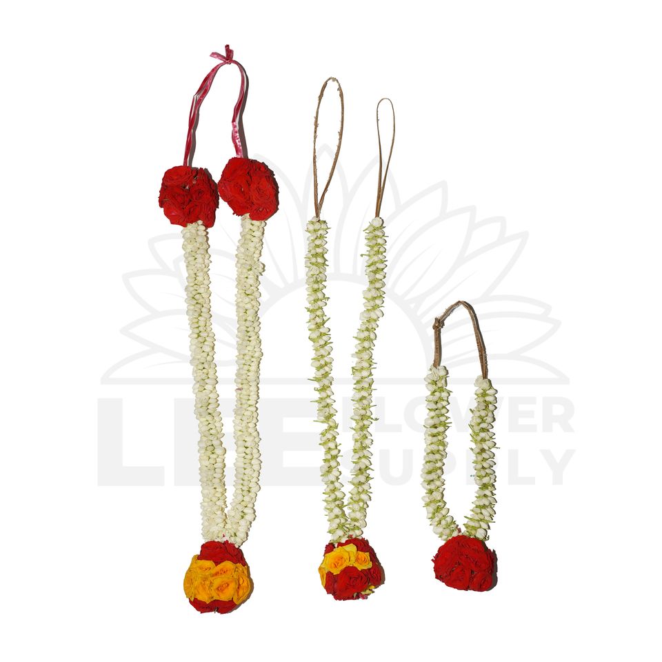 3 sizes of banana jasmine garland, S/M/L